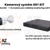Kamerový systém K01 KIT - DVR rekordér + 1 ks kamera pro vzdálený monitoring vaší brány